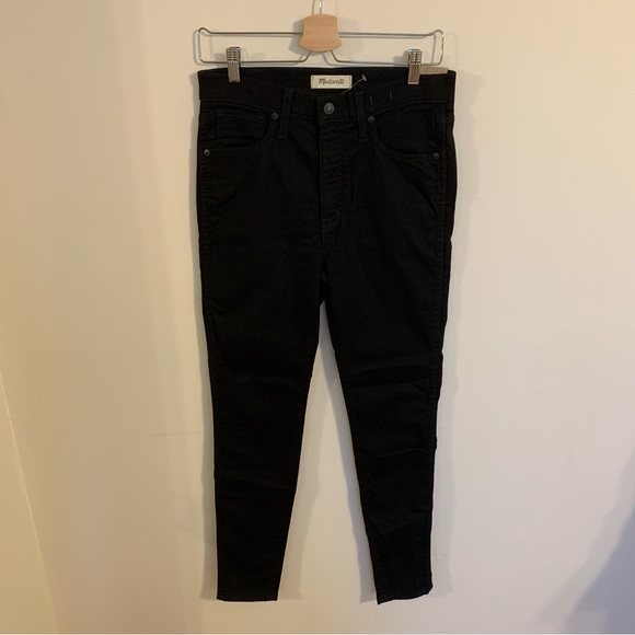 NWT Madewell 10" High-Rise Skinny Jeans in Black Frost, Size 29 - Picture 7 of 15